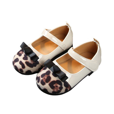 

New childrens princess shoes girls fashion bow small shoes baby anti-skid toddler shoes