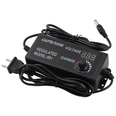 

AC to DC Adapter 9V-24V 3A Universal Adjustable Electricity Charge with Display Screen Regulated Voltage