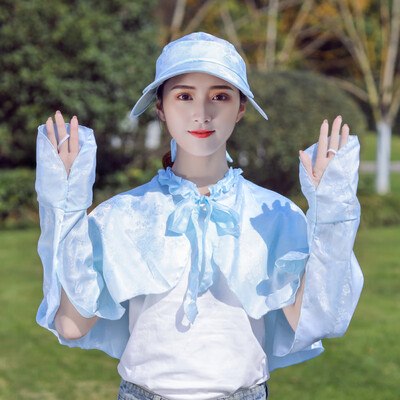 

2019 New summer UV protective suncap large eaves lady baseball cap outdoor foldable printed solar cap