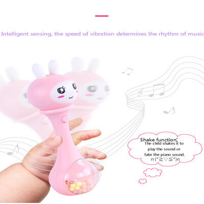 

Gobestart Early Education Toys Baby Toys 3-24 Month Rabbit Rattle Rattle Music