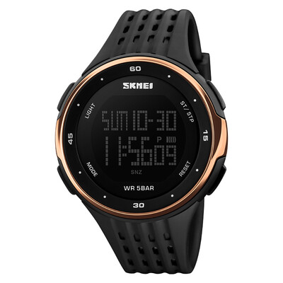 

SKMEI Large Dial LED Digital Waterproof Alarm Calendar Fashion Casual Watch