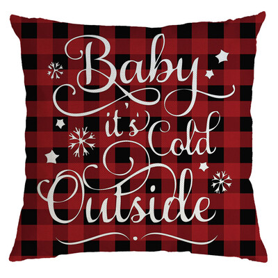 

Siaonvr Christmas Pillow Cover Pillowcases Decorative Sofa Cushion Cover 45x45cm