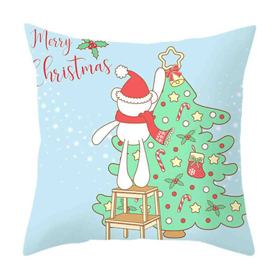 

Siaonvr Christmas Pillow Cover Decor Pillow Case Sofa Waist Throw Cushion Cover