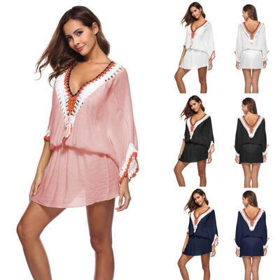 

Women Summer Short Mini Dress Evening Cocktail Party Beach Sundress Bikini Cover