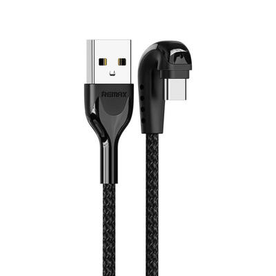 

REMAX Universal U-Shaped Elbow Fast Charging USB To Type-C Lightning Gaming Data Cable Cord-Lightning