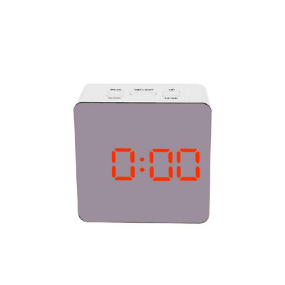 

Multifunctional Plastic Mirror LED Night Light Thermometer Digital Wall Clock Lamp Alarm Clock