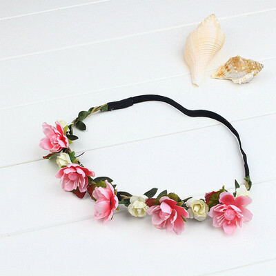 

〖Follure〗Fashion Women Girls Flower Head Hollow Elastic Hair Band Headband Wedding Party