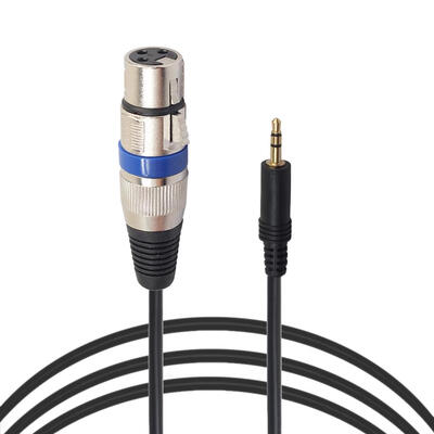 

XLR 3pin Female to 35mm TRS Male Cable Audio Adapter Microphone Cable