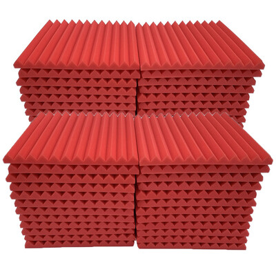 

〖Follure〗48Pcs Acoustic Foam Panel Sound Stop Absorption Sponge Studio KTV Soundproof