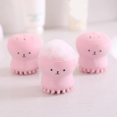 

Silicone Face Cleaner Brush Octopus Shape Skin Exfoliator Face Scrub Brush