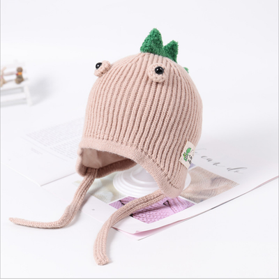 

Lovely Baby Winter Beanie Hat Knitted Cute Ear Dinosaur Warm Cap For Boy Girl