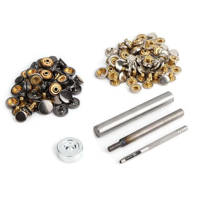 

30set Metal Snap Buttons Press Popper Stud BuckleButton Fastener Snap Tool