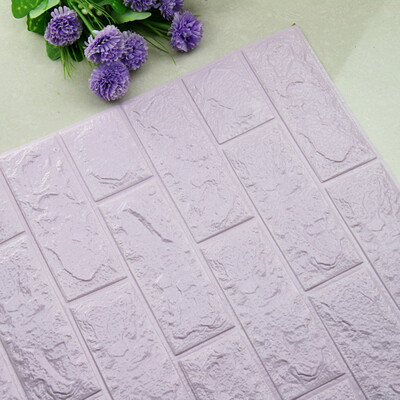 

Gobestart DIY 3D Brick PE Foam Wallpaper Panels Room Decal Stone Decoration Embossed