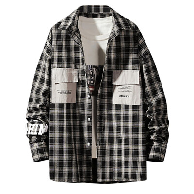 

Tailored Mens Winter Long Sleeve Button Turndown Collar Pocket Casual Top Blouse Shirts