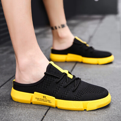 

Summer lazy half drag Baotou leisure non-slip sandals men Korean fashion slippers without heel tide drag