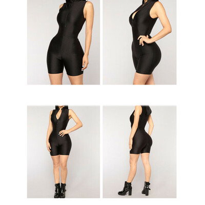 

Jumpsuit Party Trousers Sleeveless V-Neck Women Romper Bodycon Playsuit Clubwear