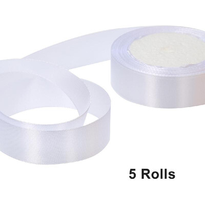 

25 YardsRoll 25mm Width Silk Satin Ribbon DIY Wedding Party Decoration Bow Crafts Invitation Card Gift Wrapping Christmas Ribbons