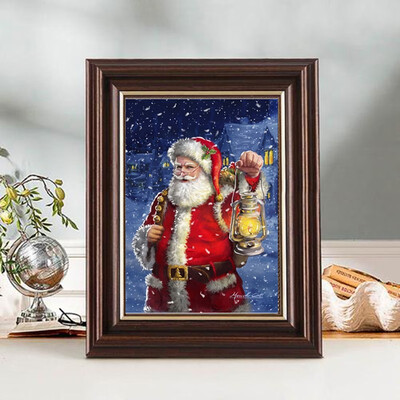 

100 5D DIY Diamond paintings Mosaic Wall Sticker Christmas santa claus lamp Suitable for Home Puzzle birthday wedding Decor