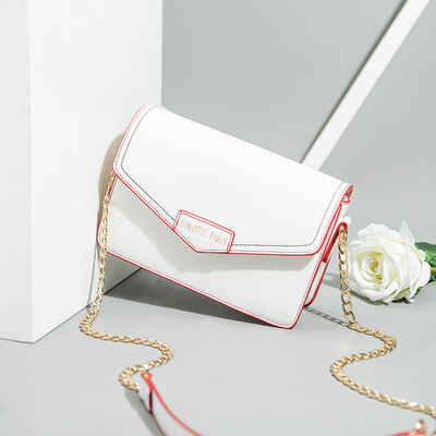 

Shangxin Little Girls Chaozhou-Korean version of Baitao Slant Bag Chain Single Shoulder Bag Simple Fashion Square Bag