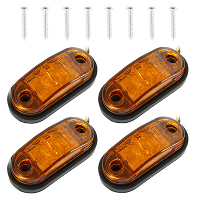 

4pcs LED Marker Lights Side Marker Lights for Trailer Trucks Caravan Side Clearance Marker Light