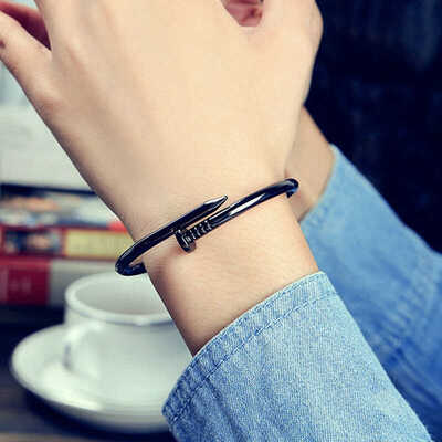 

Simple Quan Zhilong EXO Trend Nail Bracelet Retro Personality Open Couple Bracelet