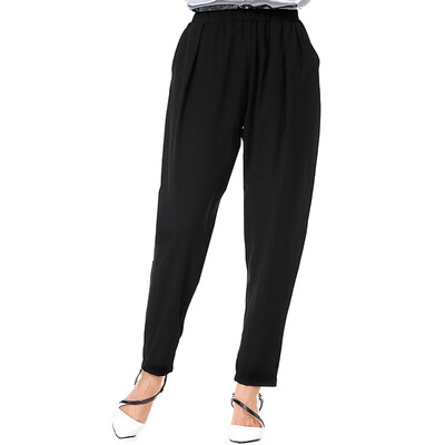 

Womens Mid Rise Pants Casual Wide Leg Loose Pocket Solid Straight Harem Trousers