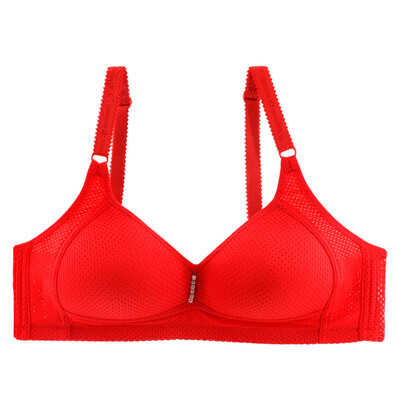 

Toponeto Fashion Women Ring-free Thin Large Traceless Breathable Bra Wide-band Underwear