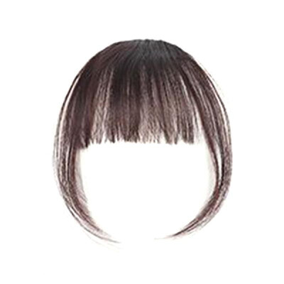 

Girl Hair Air Fringe Bang with Hairs on the Temple Women Wigs Front Neat Bangs with Clip In Girl Hair Extensions Piece