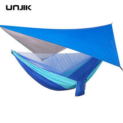 

Automatic quick-opening Outdoor Camping Hammock with Mosquito Net Waterproof Awning Hanging Tent Hanging Sleeping Bed Swing Hammoc