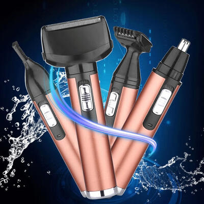 

New Multi-function Electric Shaver Rechargeable Shaving Hair Trimmer Nose Hair Eyebrow Shaping Knife 4 In 1 Suit