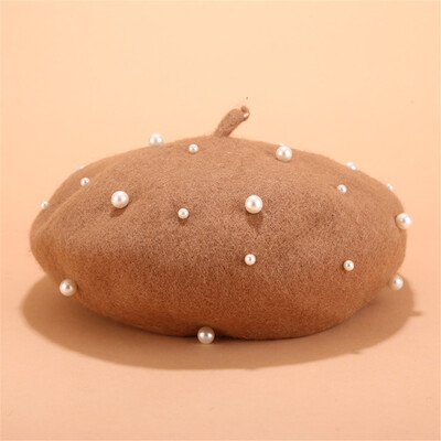

Tailored Vintage Women Winter Hat Beret Cap Korean Painter Newsboy Berets