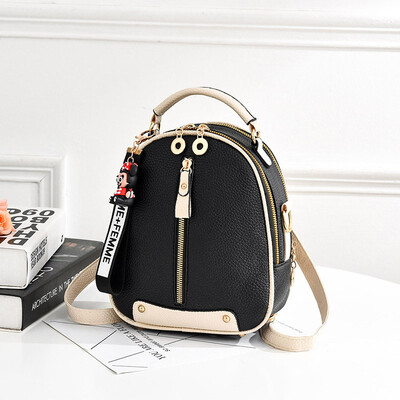 

Womens bag 2019 new bag PU leather Korean womens bag college wind slung shoulder shoulder bag