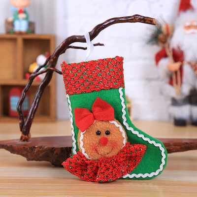 

〖Follure〗Gingerbread Man Christmas Ornaments Socks Chrismas Tree Pendant Decors