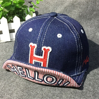 

Childrens hats wholesale spring&autumn new style cap hip hop hat Korean personalized cowboy h soft brim cowboy baseball cap