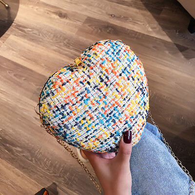 

Tailored Women Heart-shaped Fashion Casual Simple Shoulder Messenger Bag