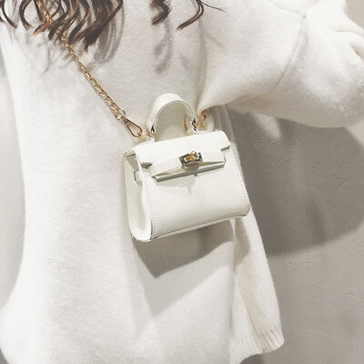 

Ins super fire small bag female 2019 new wave Korean version of the wild Messenger mini Kelly bag chain bag diagonal package