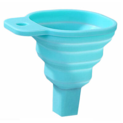 

Mini Folding Funnel Kitchen Household Portable Silicone Dispenser with Hook