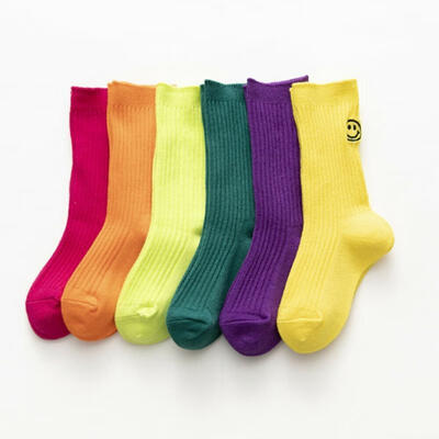 

Autumn Winter Kids Socks Cotton Warm Socks New Smiling Face Cute Cartoon Knee High Socks for Boys Girls 1 Pair