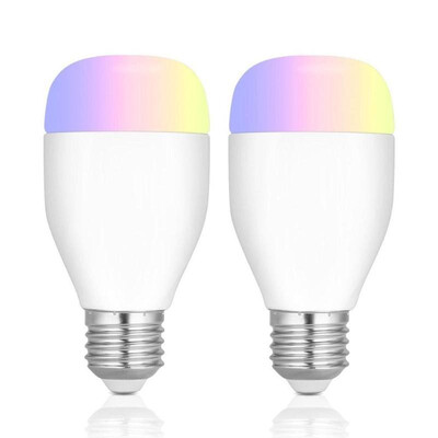

2pcs E27 Smart WIFI RGB Dimmable Light Bulb for Amazon Alexa Google Home
