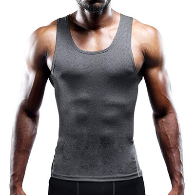 

Toponeto Mens Round Neck Fit Slim Printed Sport Sleeveless Shirts Tee Vest Tank