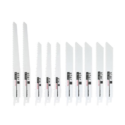 

Reciprocating Saw Webs Set Wood Metal Fast Cutting Saw Web 3pcs 6" 6TPI 2pcs 8" 6TPI 2pcs 6" 10TPI 3pcs 6" 18TPI