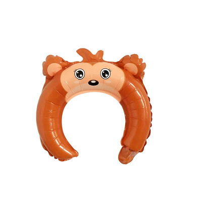 

FUNNYBUNNY 10PCS Small Gift Styling Headdress Aluminum Balloon Bear Bunny Ears Headband Delivery Animal Balloon Valentines Day