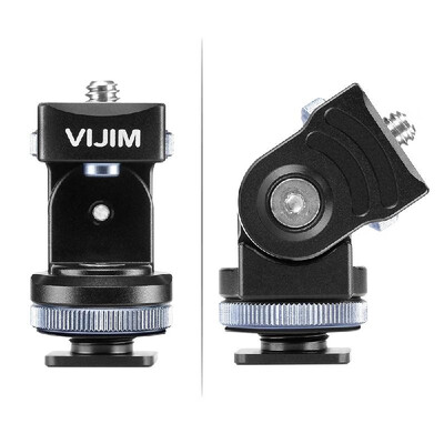 

VIJIM VK-2 360 Degree Paranomic Ballhead Camera Head Strong Damping PTZ Cold Shoe Mount Bracket Holder with 14 Inch Screw for Fil