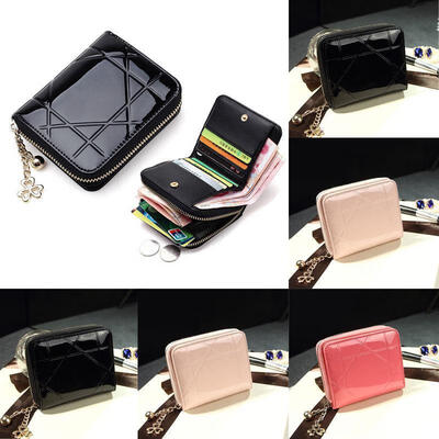 

NEW Women Leather Short Wallet Credit Cards Holder Clutch Organizer Coin Purse B