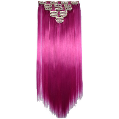 

〖Follure〗Full Head Women Clip Synthetic High Temperature Wire Straight Hair Piece