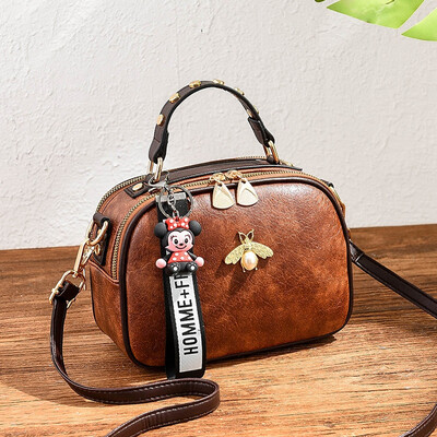 

Up-to-date Female Trendy Korean Version Fashionable One-shoulder Slant Handbag with Simple Individual Womens Bag