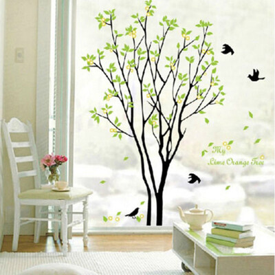 

Green Tree Bird DIY Removable Art Wall Sticker Decal Mural Home Room Decoration