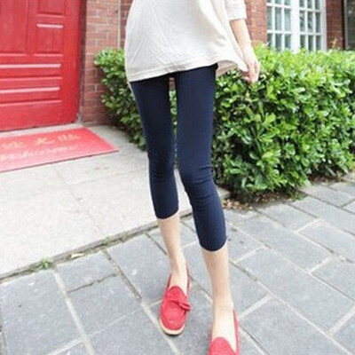 

Women Casual Leggings Stretchy Slim Fit Sports Yoga Solid Color Cropped Pants