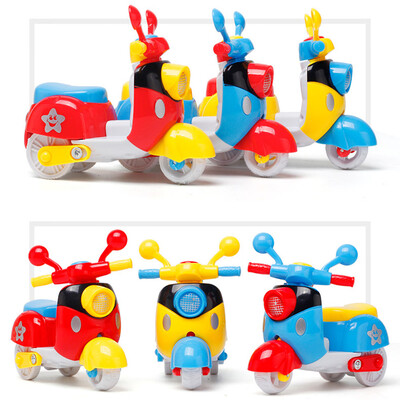 

Gobestart Mini Motorcycle Toy Pull Back Diecast Motorcycle Early Model Educational Toys