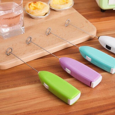 

Electric Hand-held Mini Mixer Kitchen Tool Milk Coffee Drink Egg Beater Frother